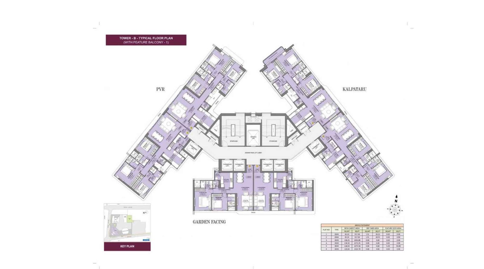 Sheth-Beaumonte-Tower-B-Floor-Plan-With-Balcony