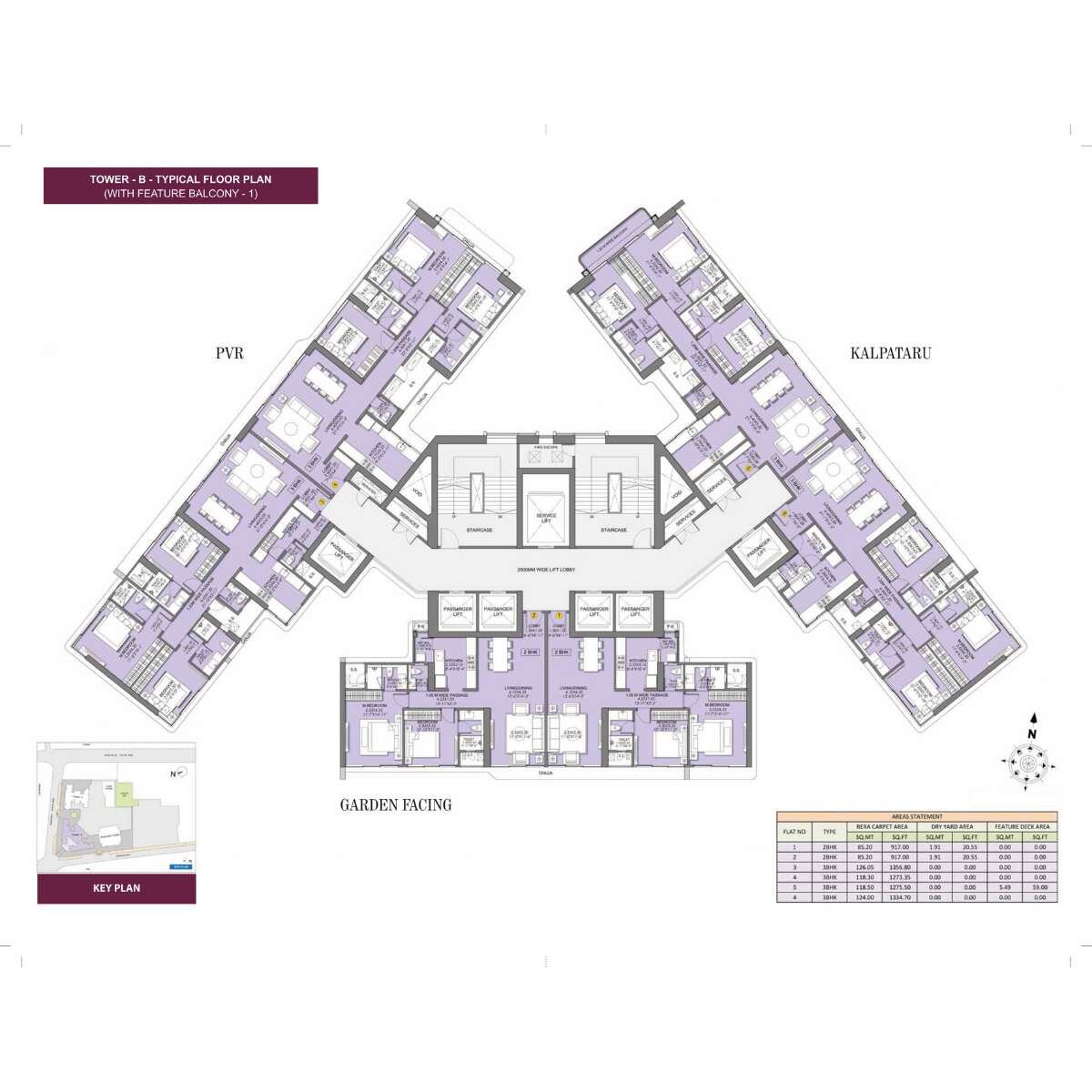 Sheth-Beaumonte-Tower-B-Floor-Plan-With-Balcony