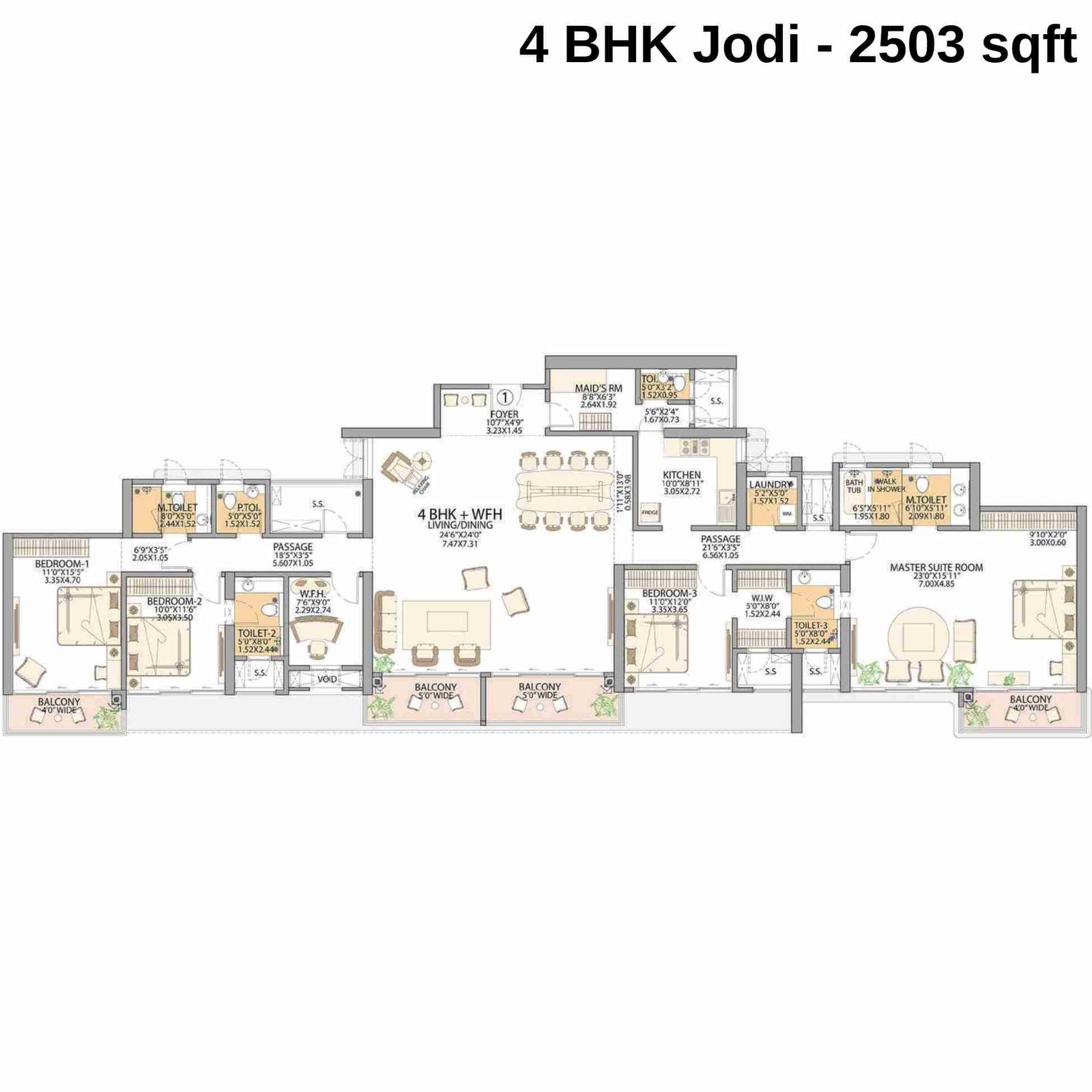 Sheth-Beaumonte-Floor-Plan-Tower-C-Jodi-4-BHK-WFH-2503-sqft